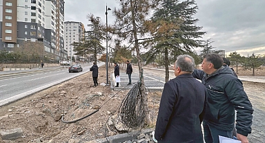 TALAS MİLLET BAHÇESİ KIŞ SOĞUK DEMEDEN İLERLİYOR