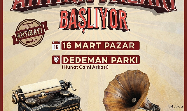MELİKGAZİ ANTİKA PAZARI KAPILARINI AÇIYOR