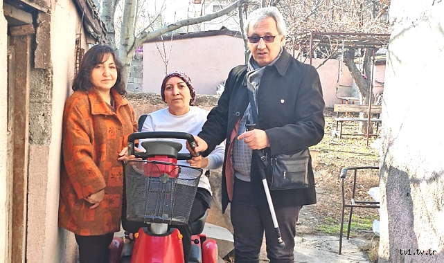 KİGDER'DEN ŞİDDET MAĞDURU KADINA AKÜLÜ ARAÇ