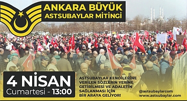 4 NİSAN'DA ANKARA'DA MİTİNG DÜZENLENECEK